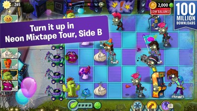 Plants vs. Zombies 2: Neon Mixtape Tour Part 2 Quick Walkthrough and Strategy Guide